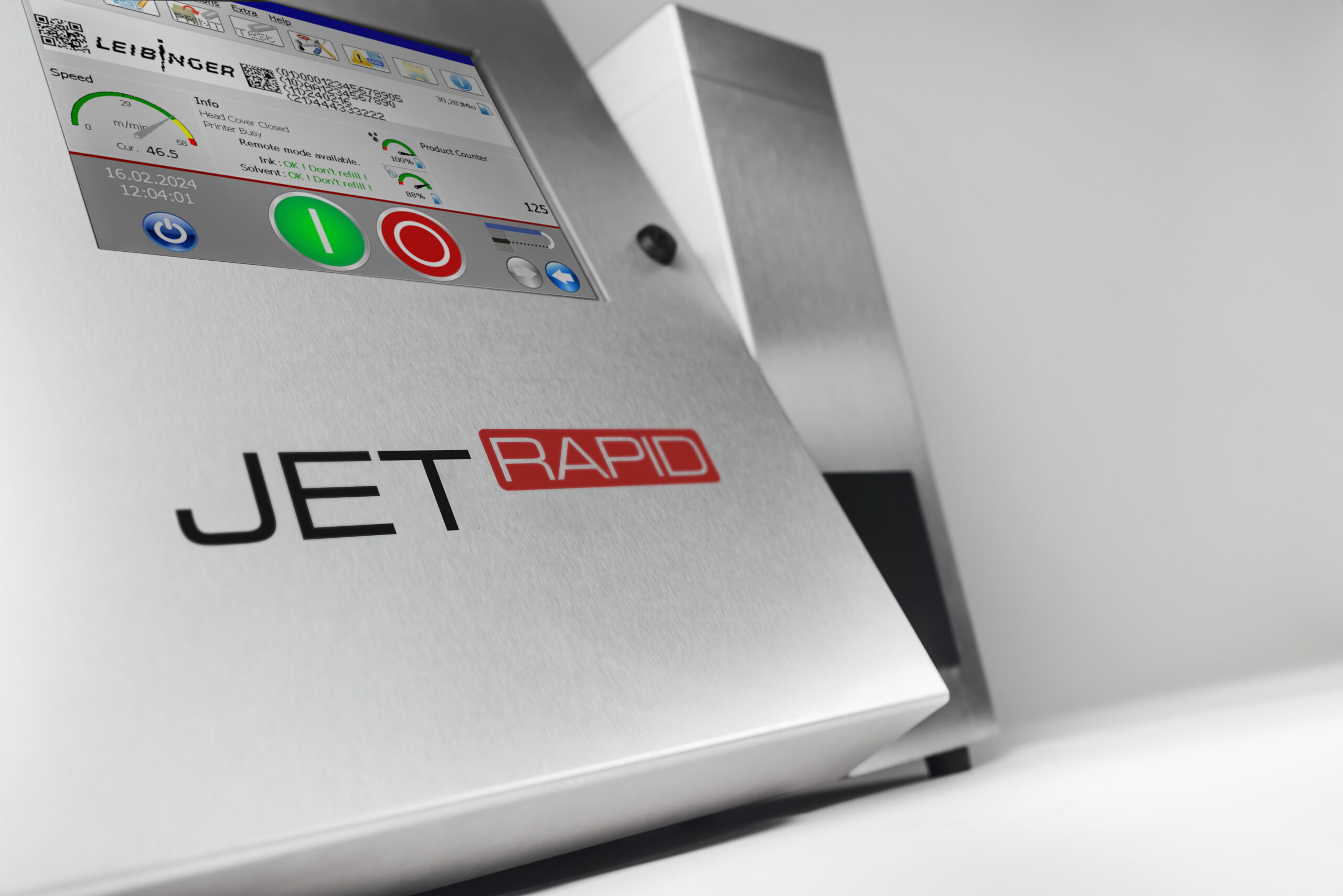 LEIBINGER JET Rapid CIJ printer close-up