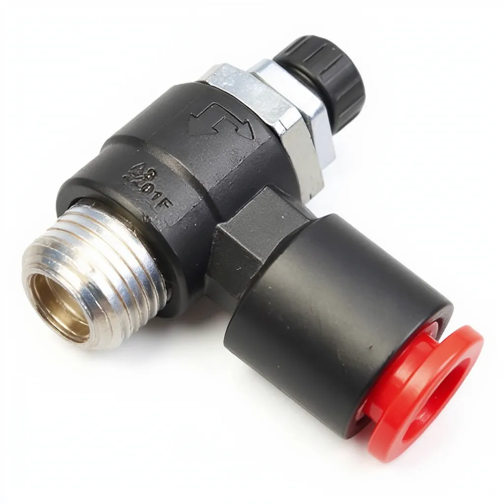 Label-Aire 7452399 — Valve Flow Control 1/8MNPT 1/4PO (Spin&Capture)
